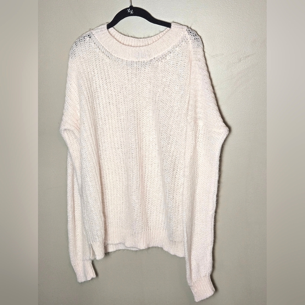 Tuckernuck Wooden Ships Wool & Mohair Blend Pink Quiet Luxury Sweater, M/L